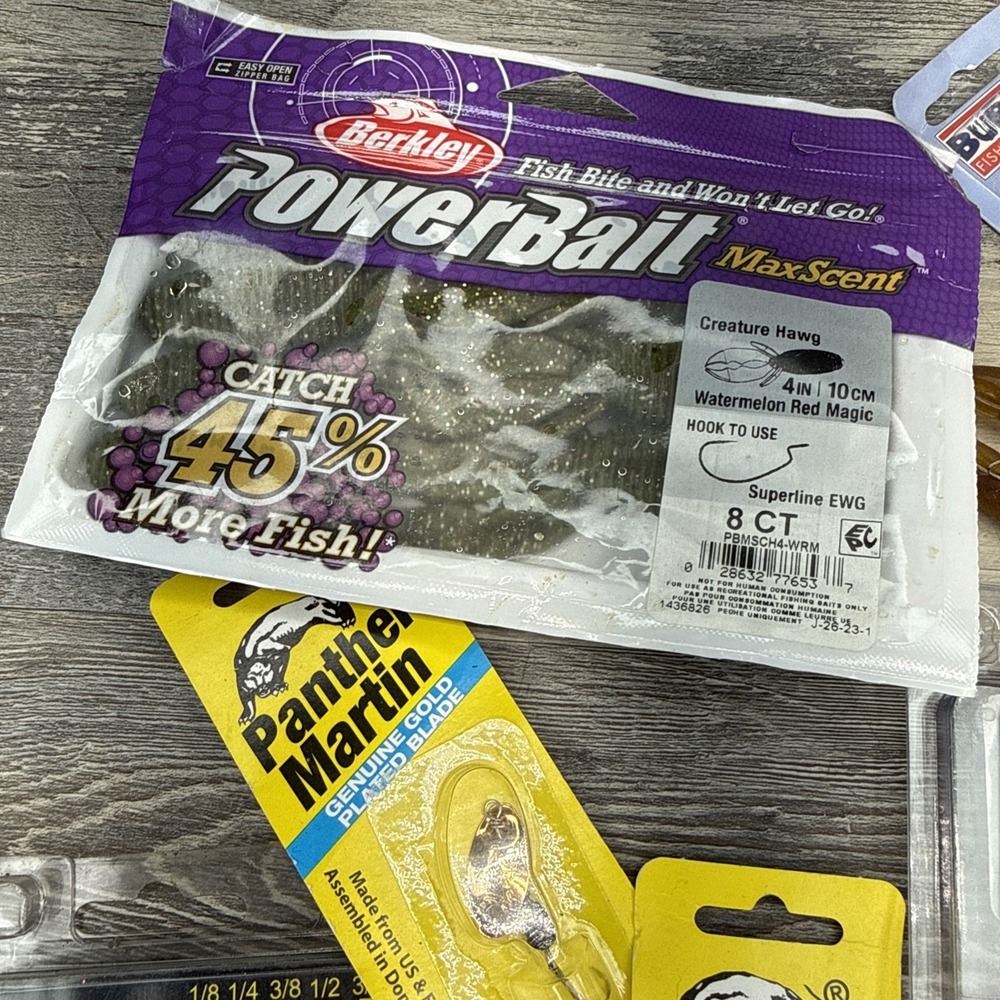 Fishing Lures, PowerBait. Berkley, Bass Pro Shops, panther Martin, Johnson - Picture 3 of 7